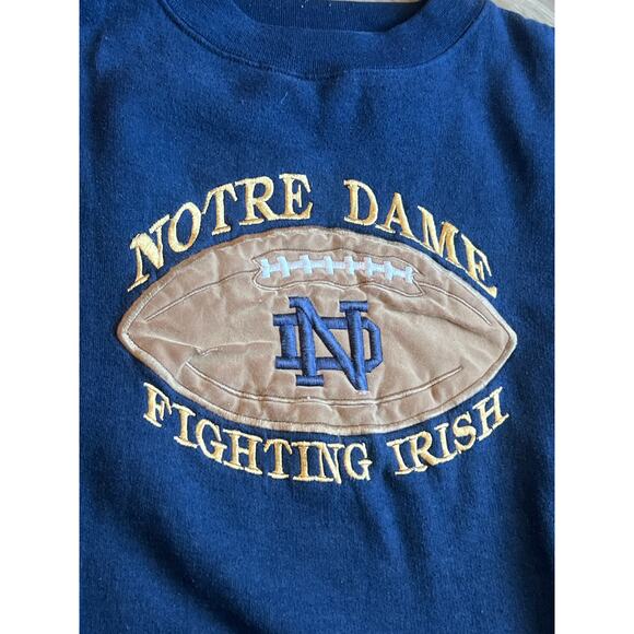 Vintage Notre Dame Fighting Irish Embroidered Sweatshirt Size XL - Picture 2 of 5